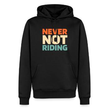 Rodeo Cowboy - Men’s Premium Organic Hoodie - black - Front - Nico (187cm)