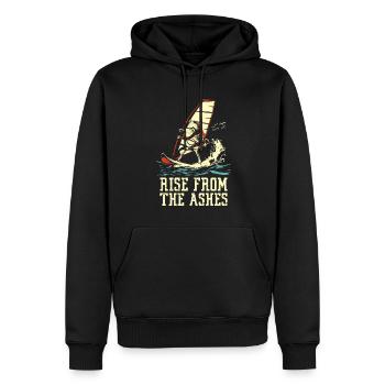 Planche à voile Windsurfer Skeleton - Sweat à capuche Premium bio Homme - noir - Devant - Nico (187cm)