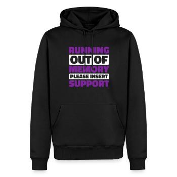 Alzheimer Funny Alzheimers Awareness - Men’s Premium Organic Hoodie - black - Front - Nico (187cm)