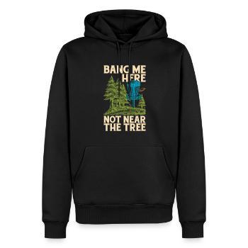 Frisbee Golf Disc Golf - Men’s Premium Organic Hoodie - black - Front - Nico (187cm)