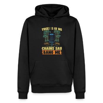 Frisbee Golf Disc Golf - Men’s Premium Organic Hoodie - black - Front - Nico (187cm)