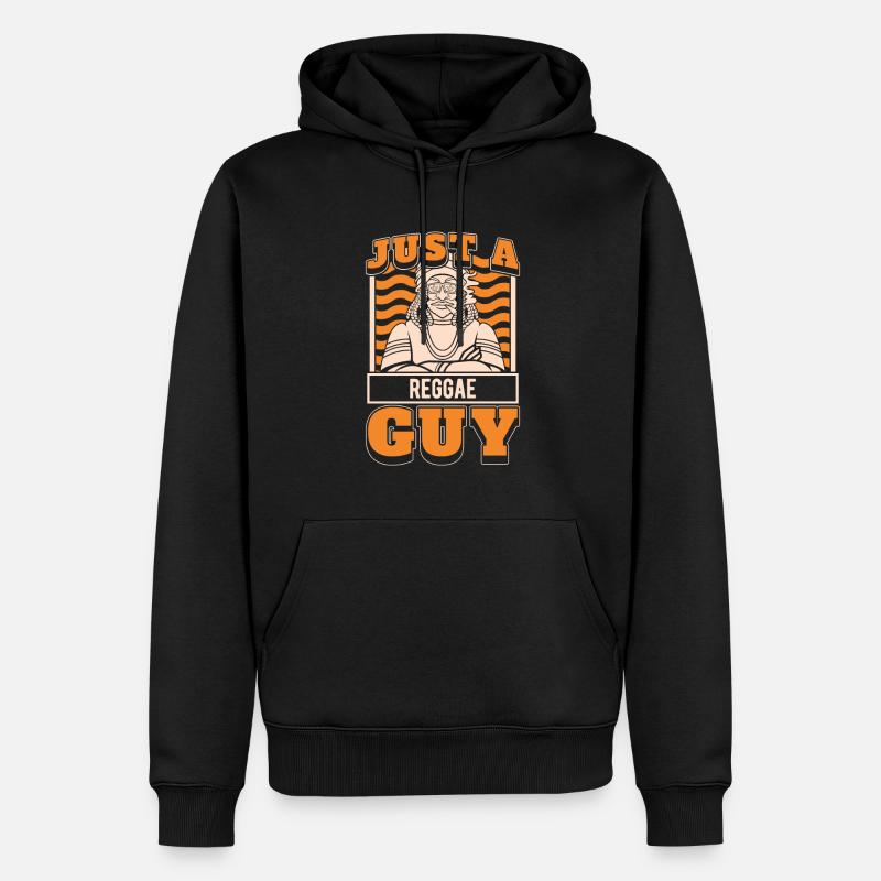 Reggae Just A Reggae Guy - Men’s Premium Organic Hoodie - black