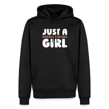 Fassrennen Westernreiten Barrel Racing - Männer Premium Bio Hoodie - Schwarz - Vorne - Nico (187cm)