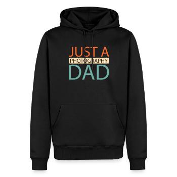 Photographer Photography Camera - Men’s Premium Organic Hoodie - black - Front - Nico (187cm)