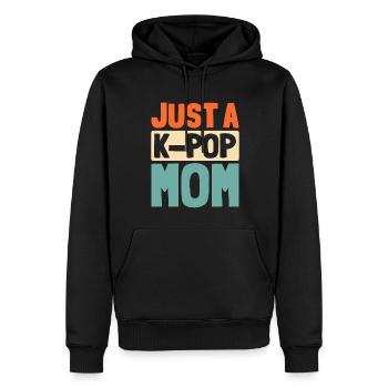 K Pop Kpop Pop Coréenne Juste une maman Kpop - Sweat à capuche Premium bio Homme - noir - Devant - Nico (187cm)