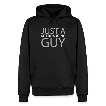 Kitesurfer Kitesurfen Kiten Kitesurfing - Männer Premium Bio Hoodie - Schwarz - Vorne - Nico (187cm)