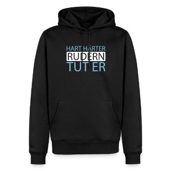 Rudern Ruderer - Männer Premium Bio Hoodie - Schwarz - Vorne - Nico (187cm)