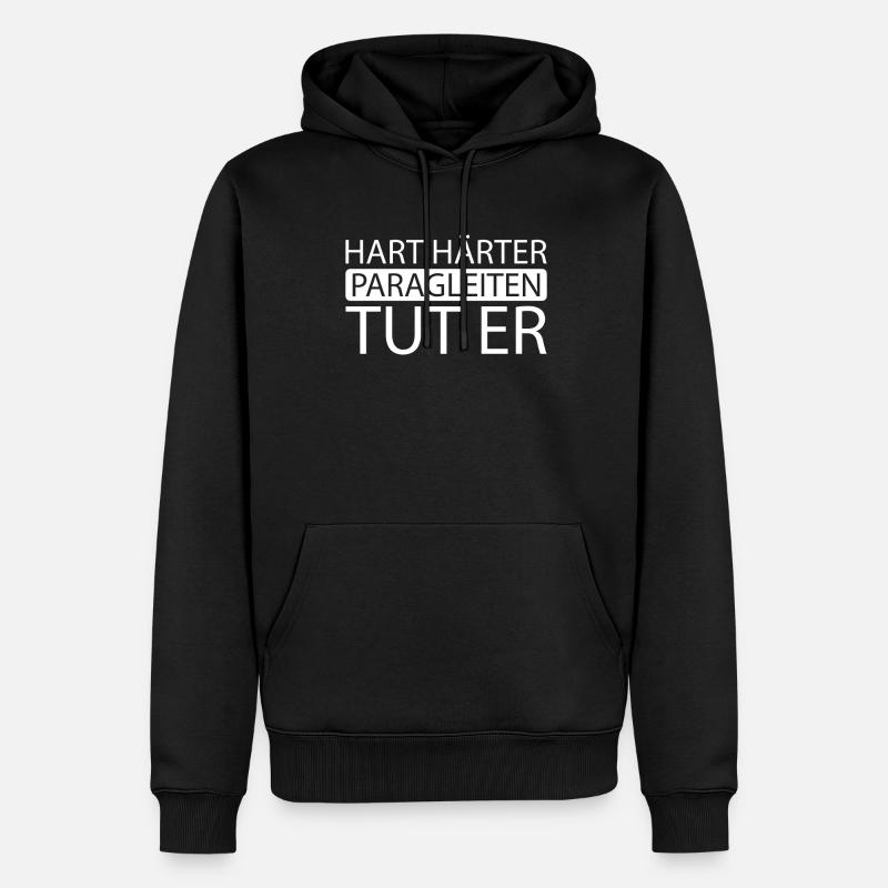 Paragleiter Paragleiten - Männer Premium Bio Hoodie - Schwarz