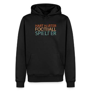 American Football - Männer Premium Bio Hoodie - Schwarz - Vorne - Nico (187cm)