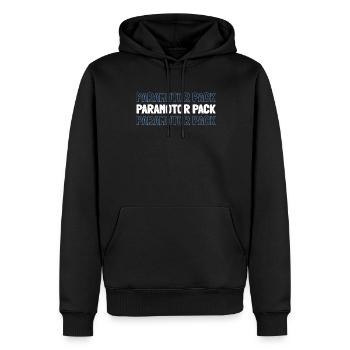 Paramotor Gleitschirmfliegen - Männer Premium Bio Hoodie - Schwarz - Vorne - Nico (187cm)