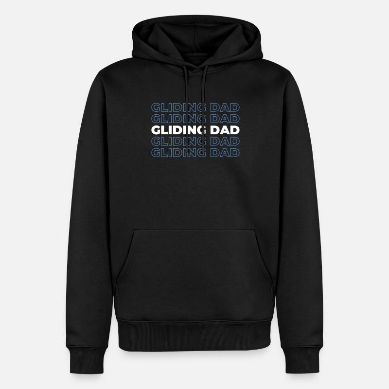 Paramotor Gleitschirmfliegen - Männer Premium Bio Hoodie - Schwarz