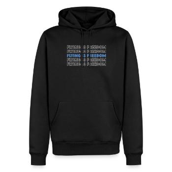 Paramotor paragliding - Men’s Premium Organic Hoodie - black - Front - Nico (187cm)