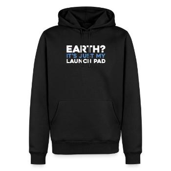 Paramotor Gleitschirmfliegen - Männer Premium Bio Hoodie - Schwarz - Vorne - Nico (187cm)