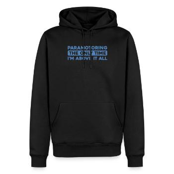 Paramotor Gleitschirmfliegen - Männer Premium Bio Hoodie - Schwarz - Vorne - Nico (187cm)