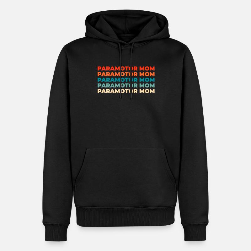 Paramotor Gleitschirmfliegen - Männer Premium Bio Hoodie - Schwarz