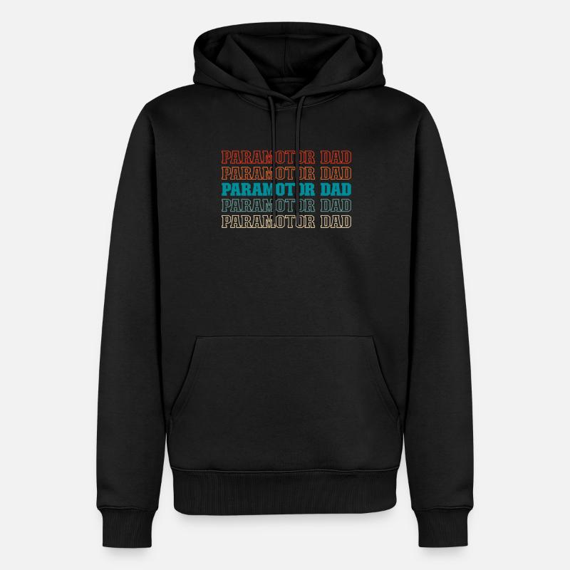 Paramotor paragliding - Men’s Premium Organic Hoodie - black