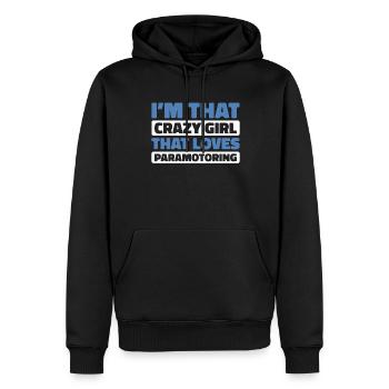 Paramotor paragliding - Men’s Premium Organic Hoodie - black - Front - Nico (187cm)