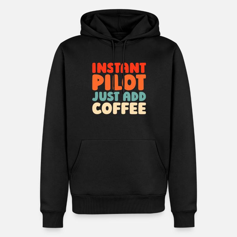 Paramotor Gleitschirmfliegen - Männer Premium Bio Hoodie - Schwarz