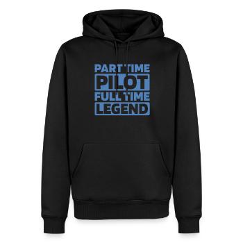 Paramotor paragliding - Men’s Premium Organic Hoodie - black - Front - Nico (187cm)