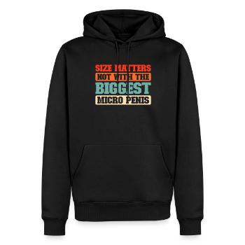 Schwarzer Humor Funny - Männer Premium Bio Hoodie - Schwarz - Vorne - Nico (187cm)