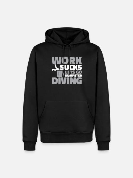 Garbage diving - Men’s Premium Organic Hoodie - black