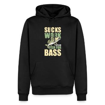 Barsch Angeln Barsch Angler - Männer Premium Bio Hoodie - Schwarz - Vorne - Nico (187cm)
