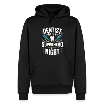 Zahnarzt Dentist - Männer Premium Bio Hoodie - Schwarz - Vorne - Nico (187cm)