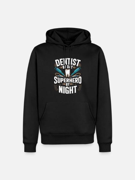 Zahnarzt Dentiste - Sweat à capuche Premium bio Homme - noir