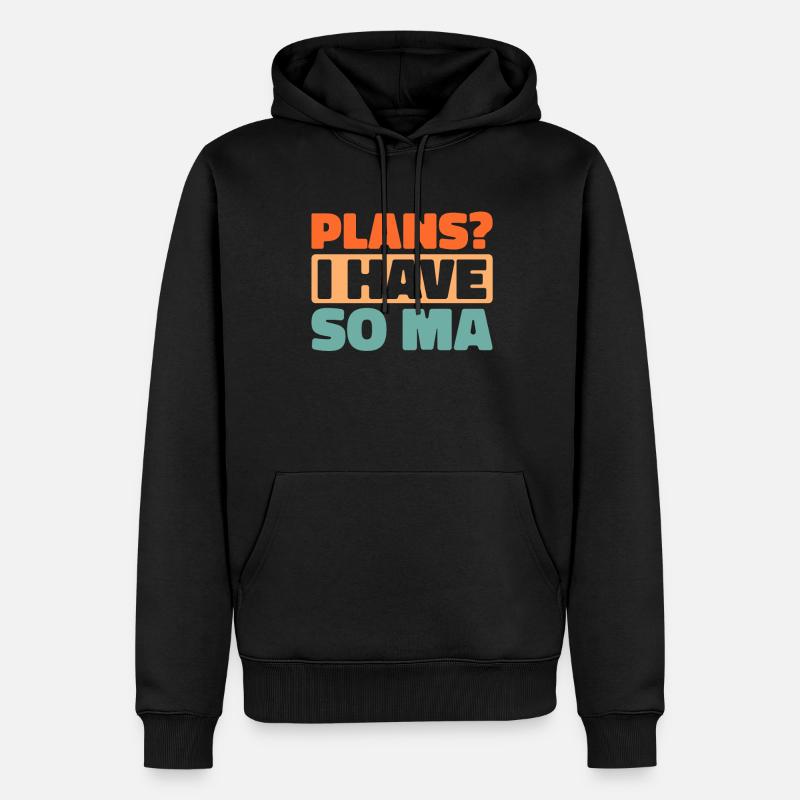 Schwarzer Humor - Männer Premium Bio Hoodie - Schwarz