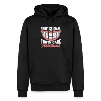 Zahnarzthelferin - Männer Premium Bio Hoodie - Schwarz - Vorne - Nico (187cm)