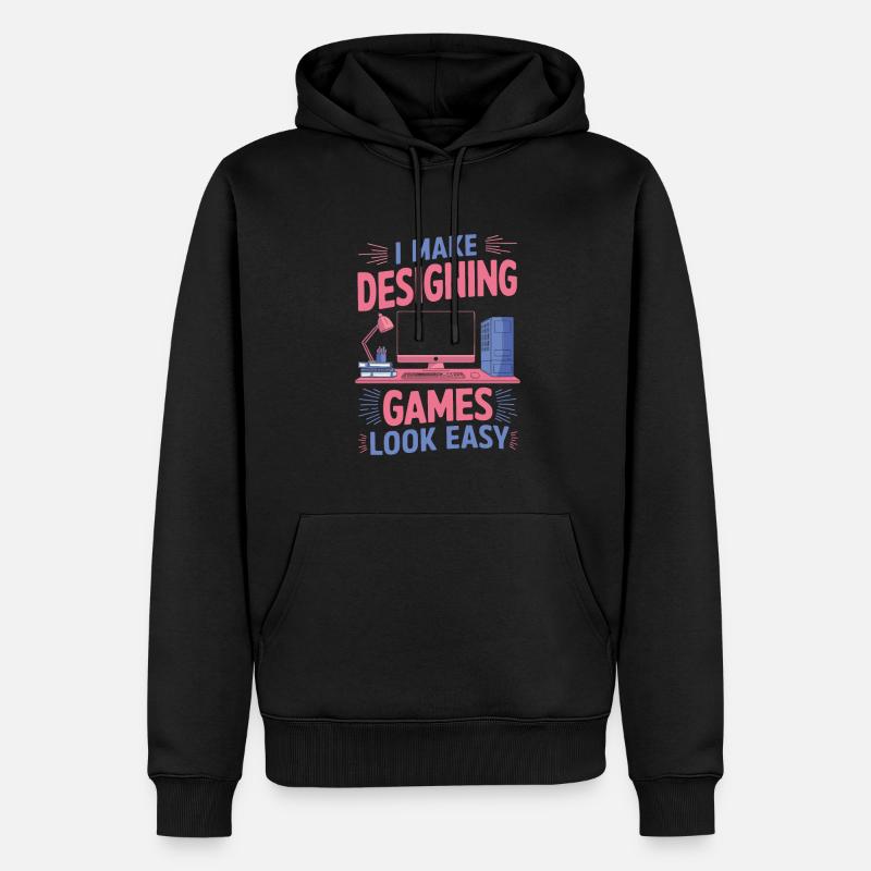 Concepteur de jeux - Sweat à capuche Premium bio Homme - noir