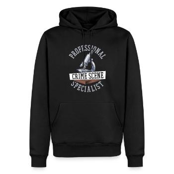 Forensik Forensiker - Männer Premium Bio Hoodie - Schwarz - Vorne - Nico (187cm)