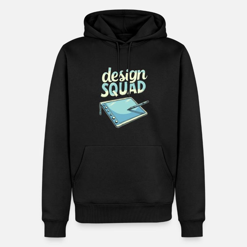 Équipe de graphistes - Sweat à capuche Premium bio Homme - noir