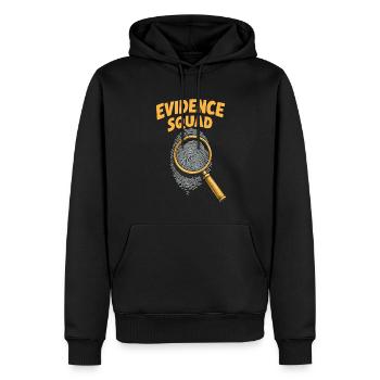 Cadre des scientifiques judiciaires - Sweat à capuche Premium bio Homme - noir - Devant - Nico (187cm)