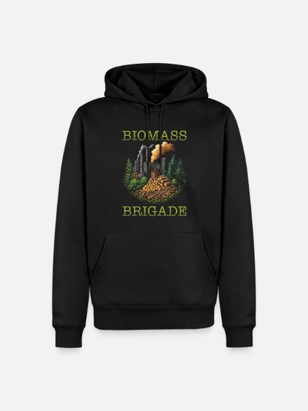Biomass Technician Team - Men’s Premium Organic Hoodie - black