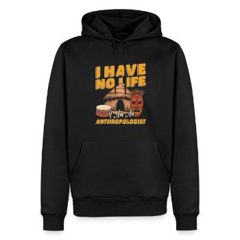 Anthropologist - Men’s Premium Organic Hoodie - black - Front - Nico (187cm)