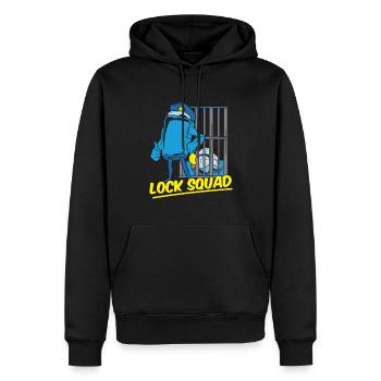 Gefängniswärter Kader - Männer Premium Bio Hoodie - Schwarz - Vorne - Nico (187cm)