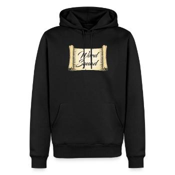 Philologe Kader - Männer Premium Bio Hoodie - Schwarz - Vorne - Nico (187cm)