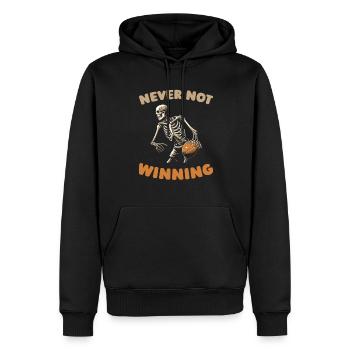 Basket-ball Joueurs de basket-ball - Sweat à capuche Premium bio Homme - noir - Devant - Nico (187cm)