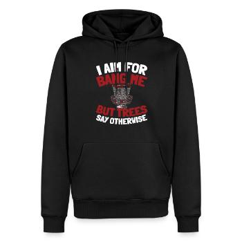 Frisbee Golf Disc Golf - Männer Premium Bio Hoodie - Schwarz - Vorne - Nico (187cm)