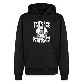 Frisbee Golf Disc Golf - Männer Premium Bio Hoodie - Schwarz - Vorne - Nico (187cm)