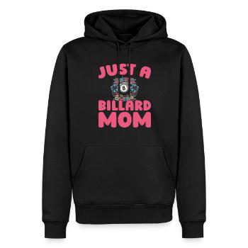 Billard, Just A Billiard Mom - Sweat à capuche Premium bio Homme - noir - Devant - Nico (187cm)