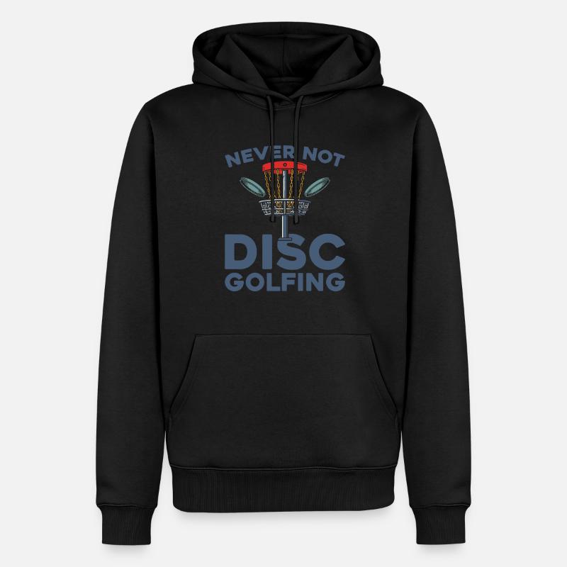 Frisbee Golf Disc Golf - Männer Premium Bio Hoodie - Schwarz