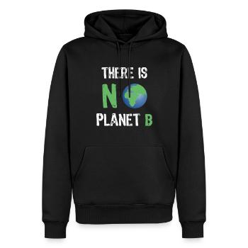 Umwelt There is no planet B - Männer Premium Bio Hoodie - Schwarz - Vorne - Nico (187cm)