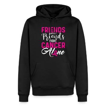 Cancer Chemotherapy Chemo Gift - Men’s Premium Organic Hoodie - black - Front - Nico (187cm)