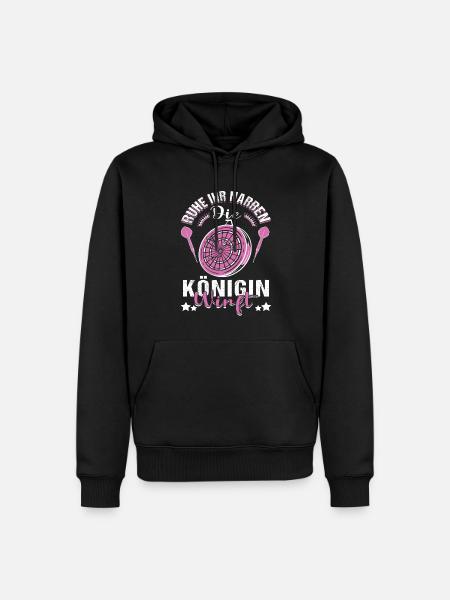 Narren Königin Dart Darspielerin Dartpfeile Darts - Männer Premium Bio Hoodie - Schwarz