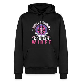 Ruhe Ihr Narren Die Königin Wirft - Männer Premium Bio Hoodie - Schwarz - Vorne - Nico (187cm)