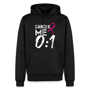 Cancer Chemotherapy Chemo Gift - Men’s Premium Organic Hoodie - black - Front - Nico (187cm)