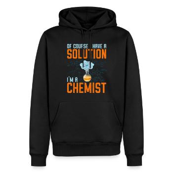 Chemistry - Men’s Premium Organic Hoodie - black - Front - Nico (187cm)