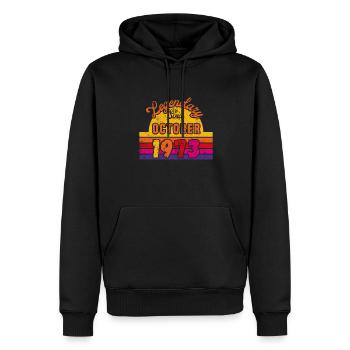 October 1973 - Birthday in October - Men’s Premium Organic Hoodie - black - Front - Nico (187cm)
